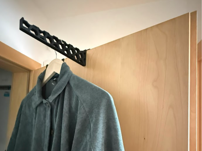 Türhaken m.Hexagon-Muster Platzsparende Garderobe