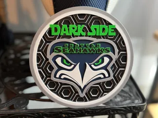Seahawk Alternate - The Dark Side mosaic round