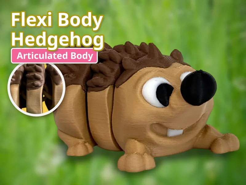 Flexi Hedgehog – Articulated Cute Animal Model