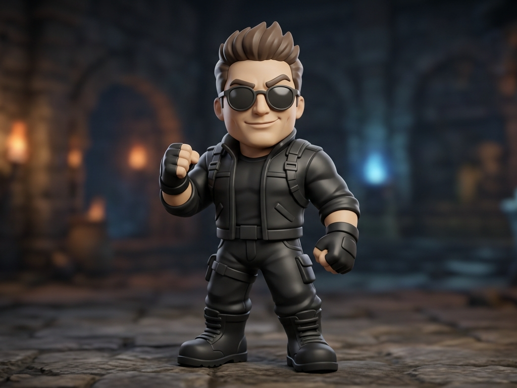 Johnny Cage chibi