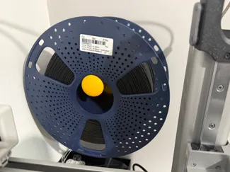 Wall mounted spool holder for larger 3K spools