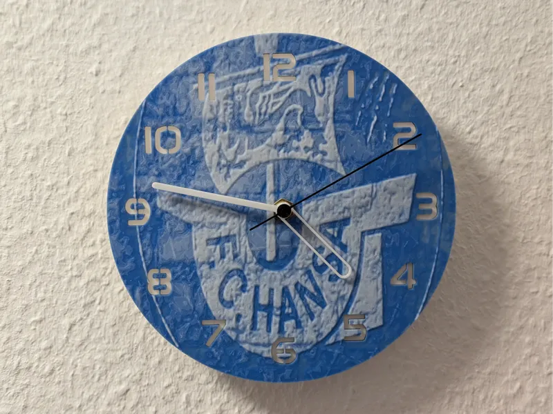 wall / desk clock FC Hansa Logo
