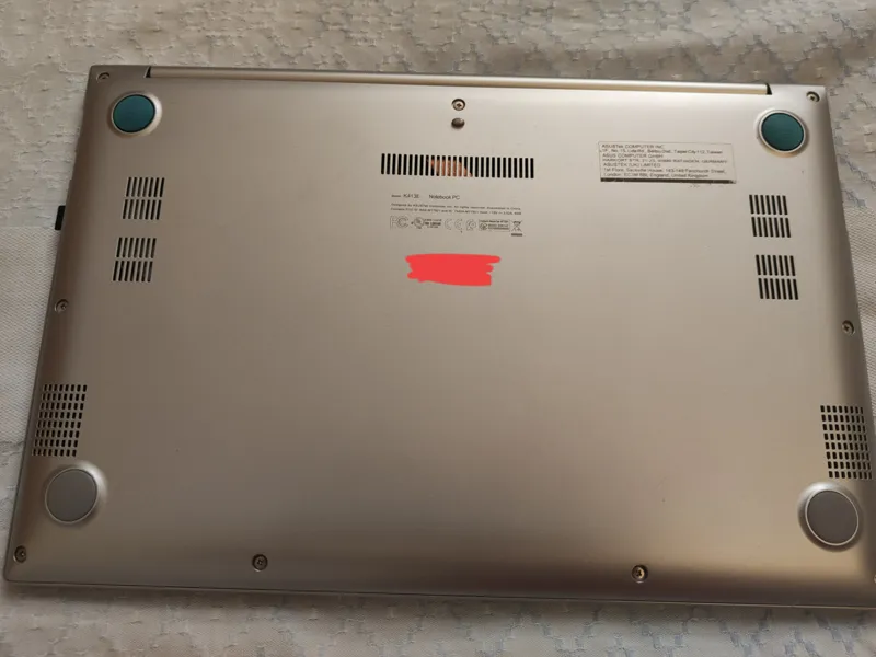 Back cover pads for Asus Vivobook 