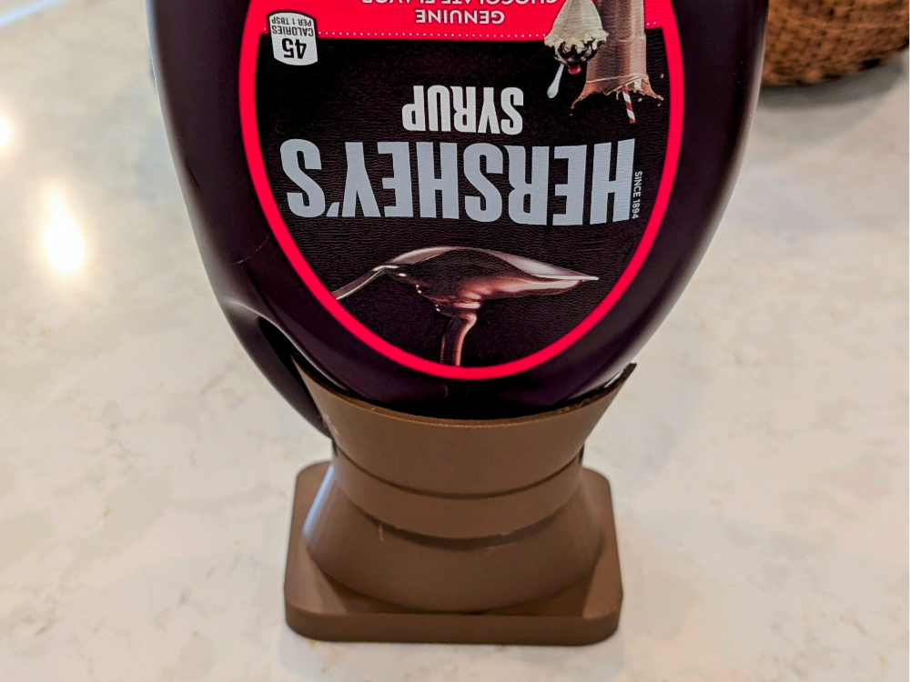 48 oz Hershey's Chocolate Bottle - Upside down