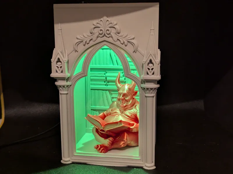 Reading demon book nook