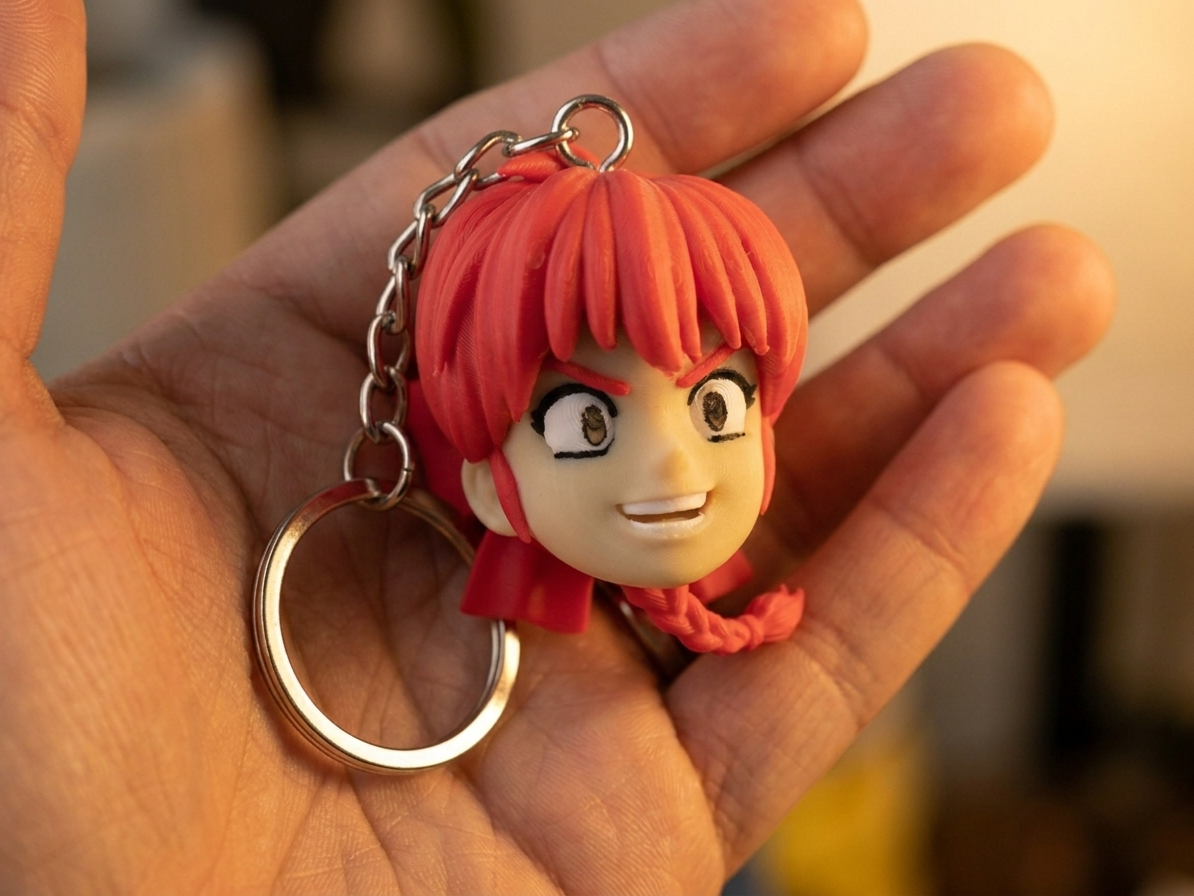 RANMA 1/2 – GIRL VERSION KEYCHAIN - RANMA SAOTOME