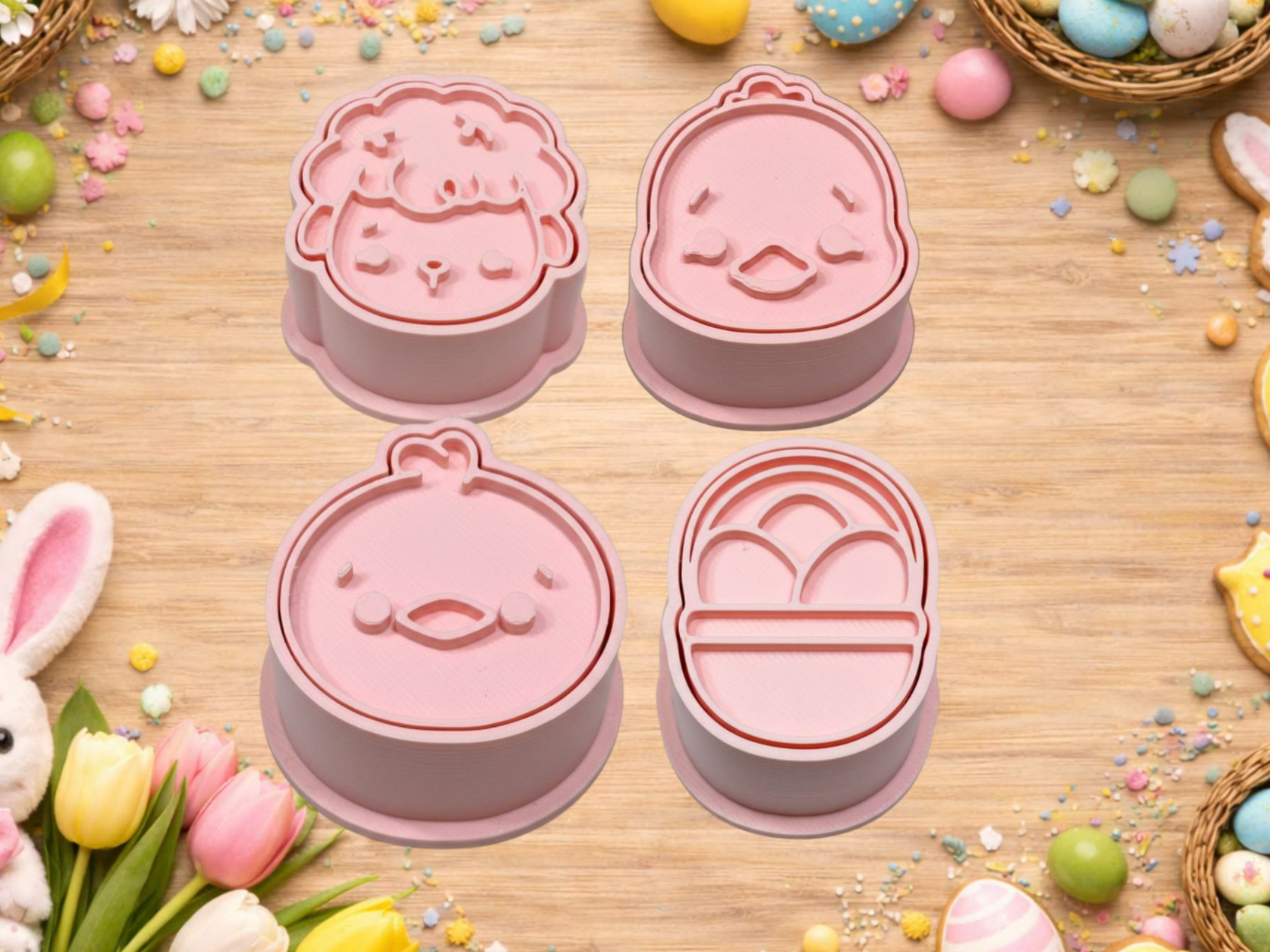 Set of 3 Brigadeiro Ejector Molds – Easter Theme