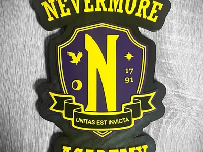 Nevermore Academy Sign Wall Decor