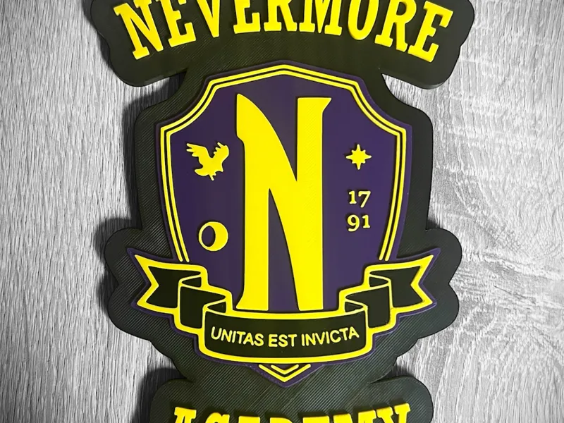 Nevermore Academy Sign Wall Decor