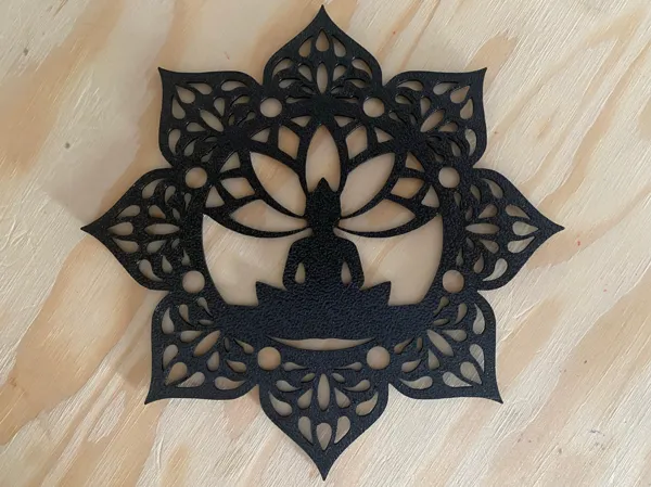 Mandala Bouddha en fleur de lotus