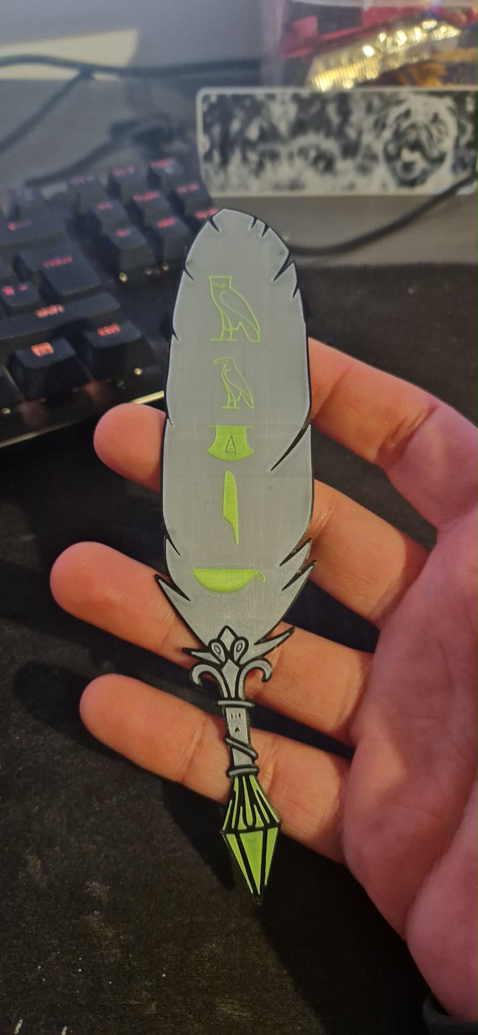 Neon-Scribe Protocol - Free 3D Print Model - MakerWorld