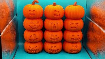 12  Tealight Halloween Pumpkins
