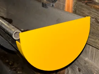 Gutter end - 125mm Simple design