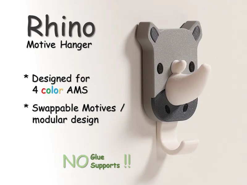 Rhino Motive Hanger / Kids Cloth Hanger