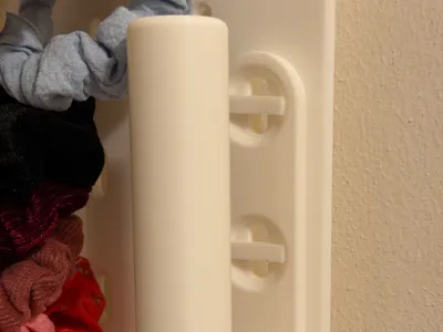 Hair tie holder for Skadis with T-Clip system