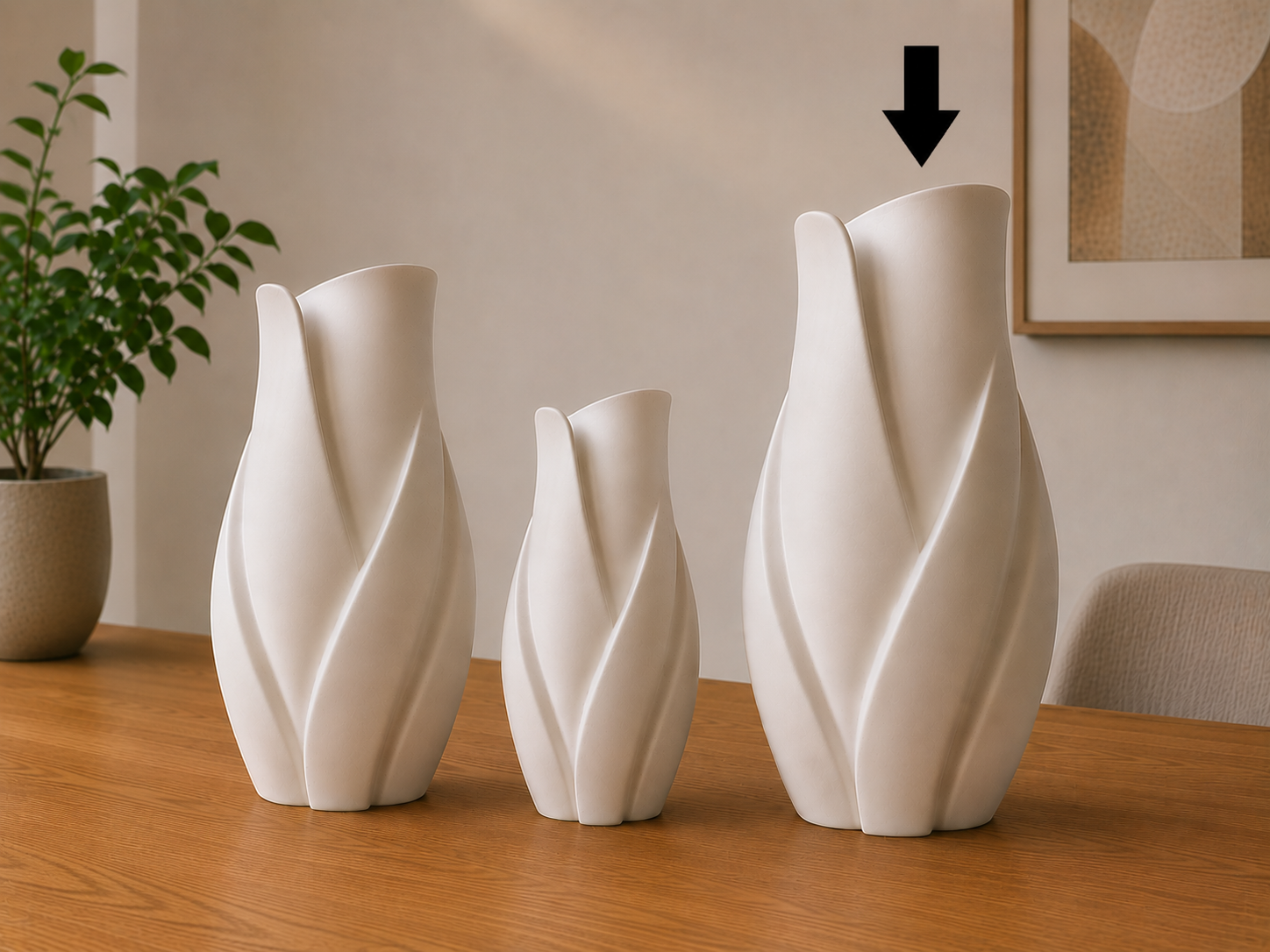 Miniatura 3 do modelo 3D Leaf Vase