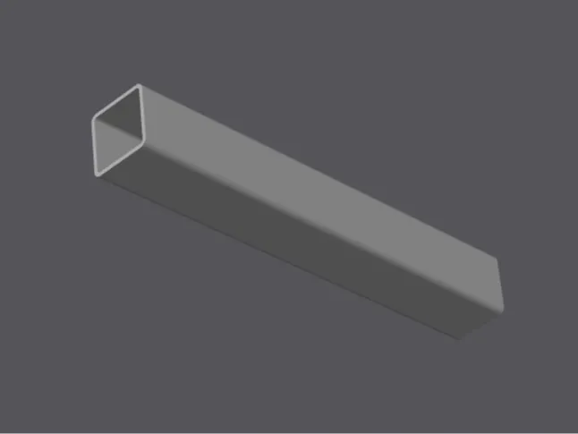 Vierkantrohr 25x25mm