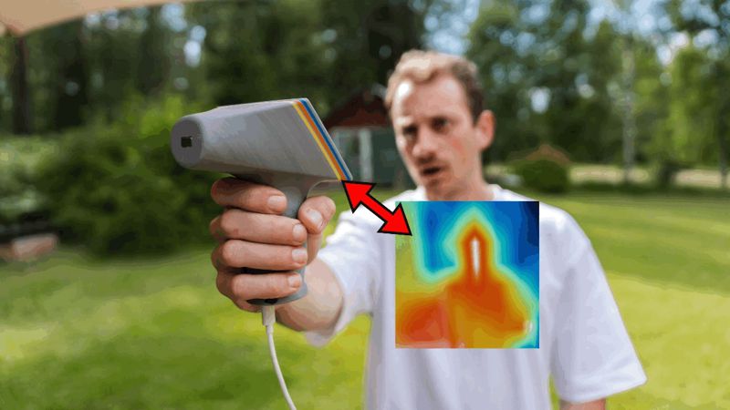 DIY Handheld Thermal Camera - ESP32 Heatmap