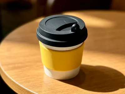 Small Coffee Cup Storage Pendant