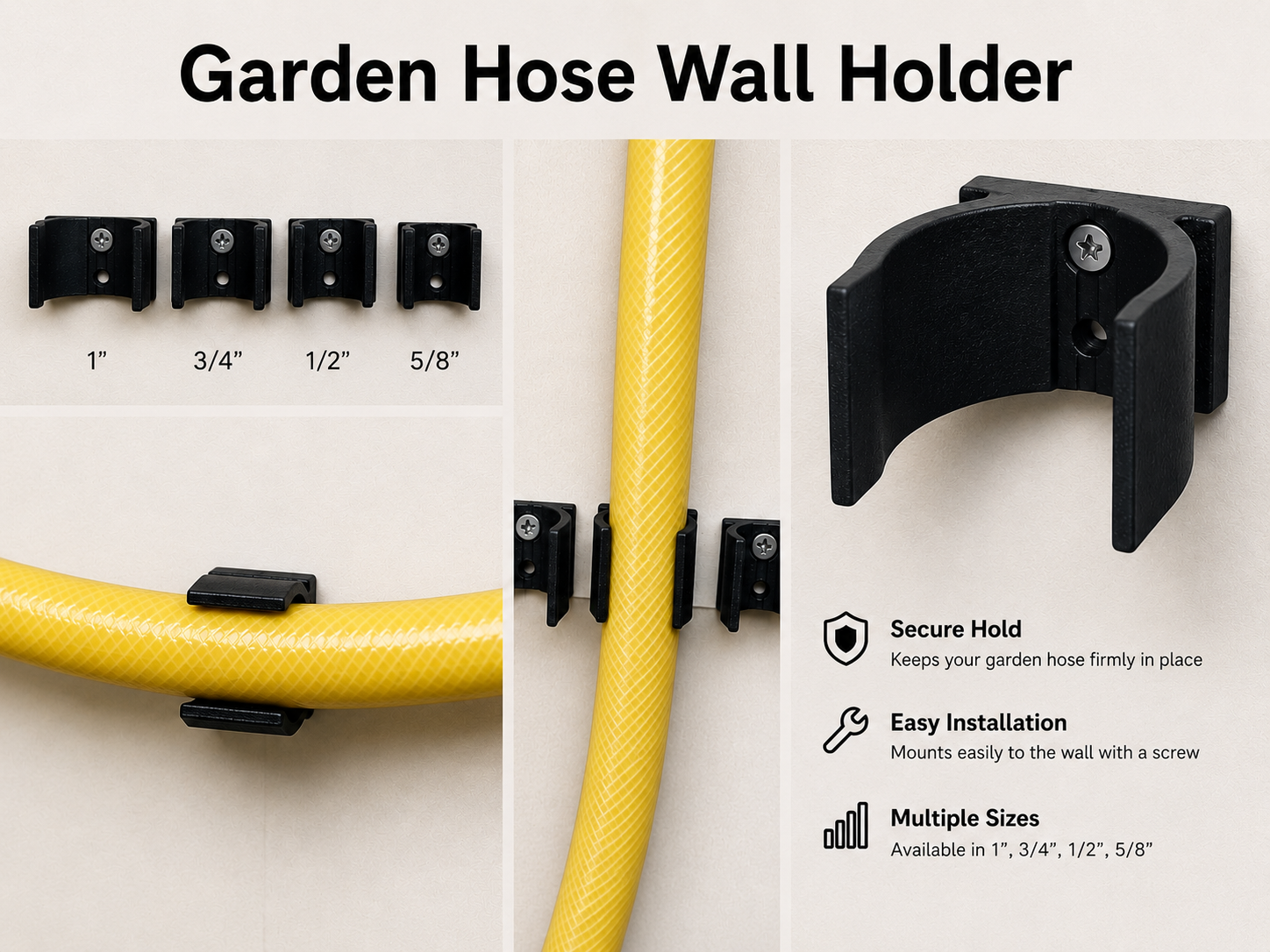 Cable - Hose - Cord Wall Mount