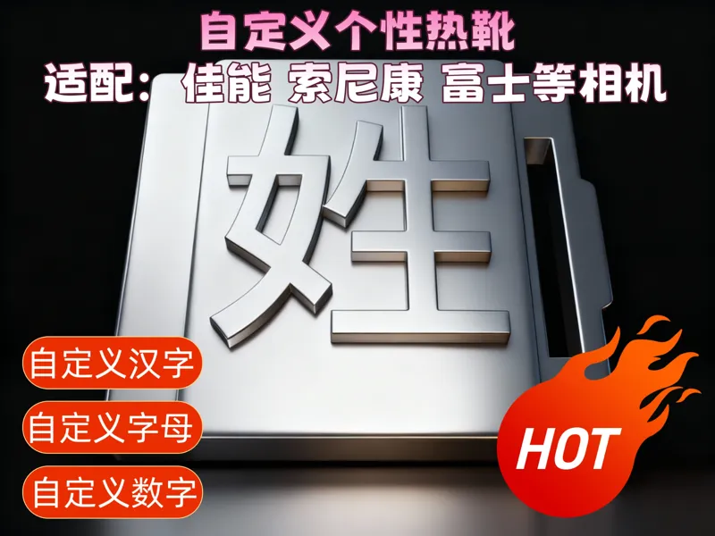 定制个性热靴盖_自定义百家姓，汉字，字母，数字等