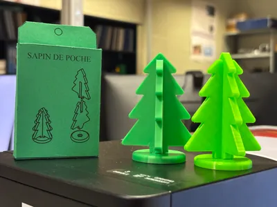 Pocket Christmas Tree – 3D Printable (3-Piece Kit)