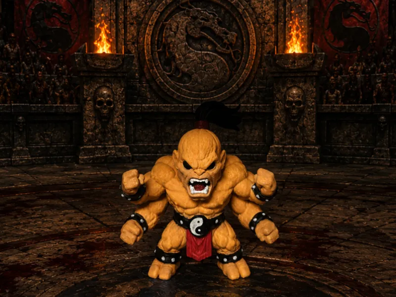 Chibi Goro with moveable hands and hair