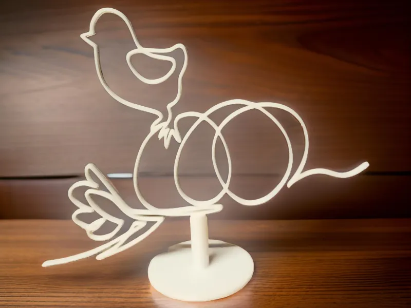 Happy Easter decoration with stand