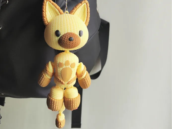 Palico Keychain (NO AMS) by 箱庭猫猫 MakerWorld: Download Free 3D Models - 3D model önizlemesi