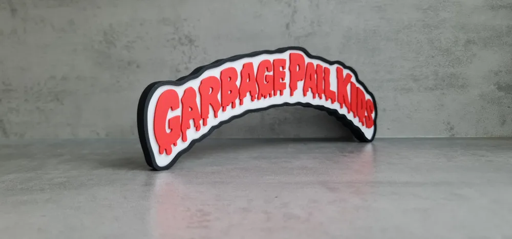 GPK Garbage Pail Kids Logo / Sign - Free 3D Print Model - MakerWorld