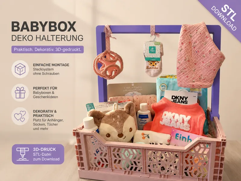 Babybox Deko Halterung 