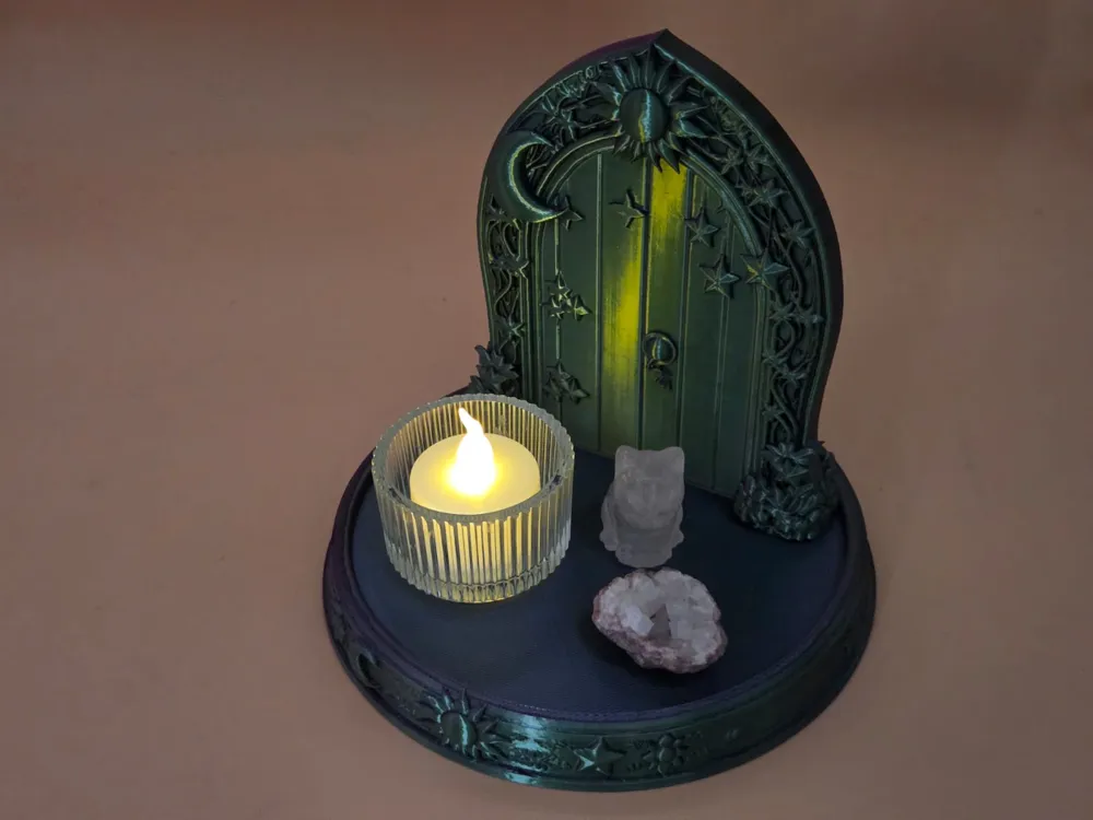 Magic Fairy Door Diorama with Moon & Stars - Free 3D Print Model ...