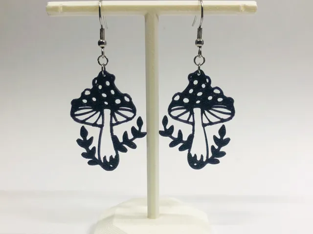 Mushroom earrings #2