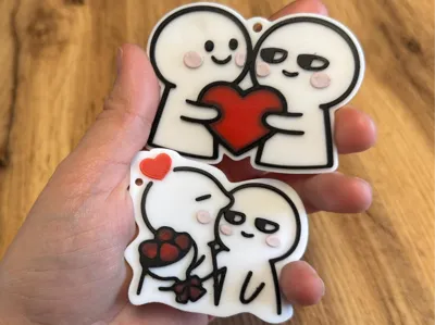 Cute Love Keychain / Car Charm Valentine Day