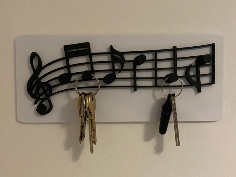 Musical Notes Key Hook