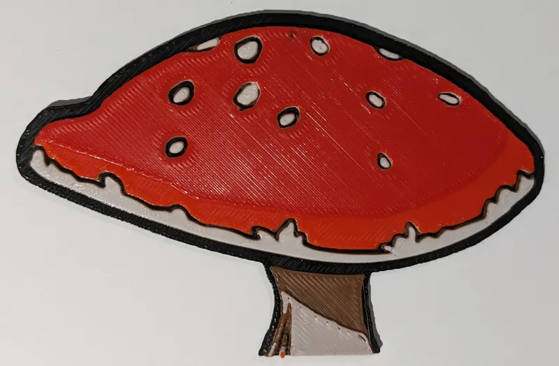 Mushroom mushroom - HueForge print