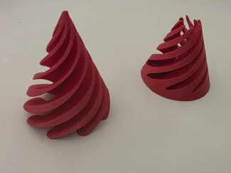 Spiral fidget cone