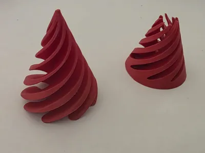 Spiral fidget cone