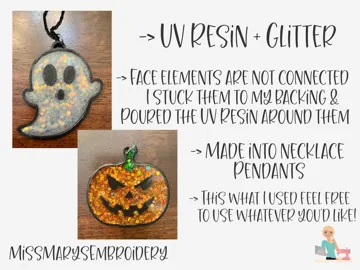 Llavero: Halloween Bezels Set -- 3d Print & UV Resin — vista de referencia 3