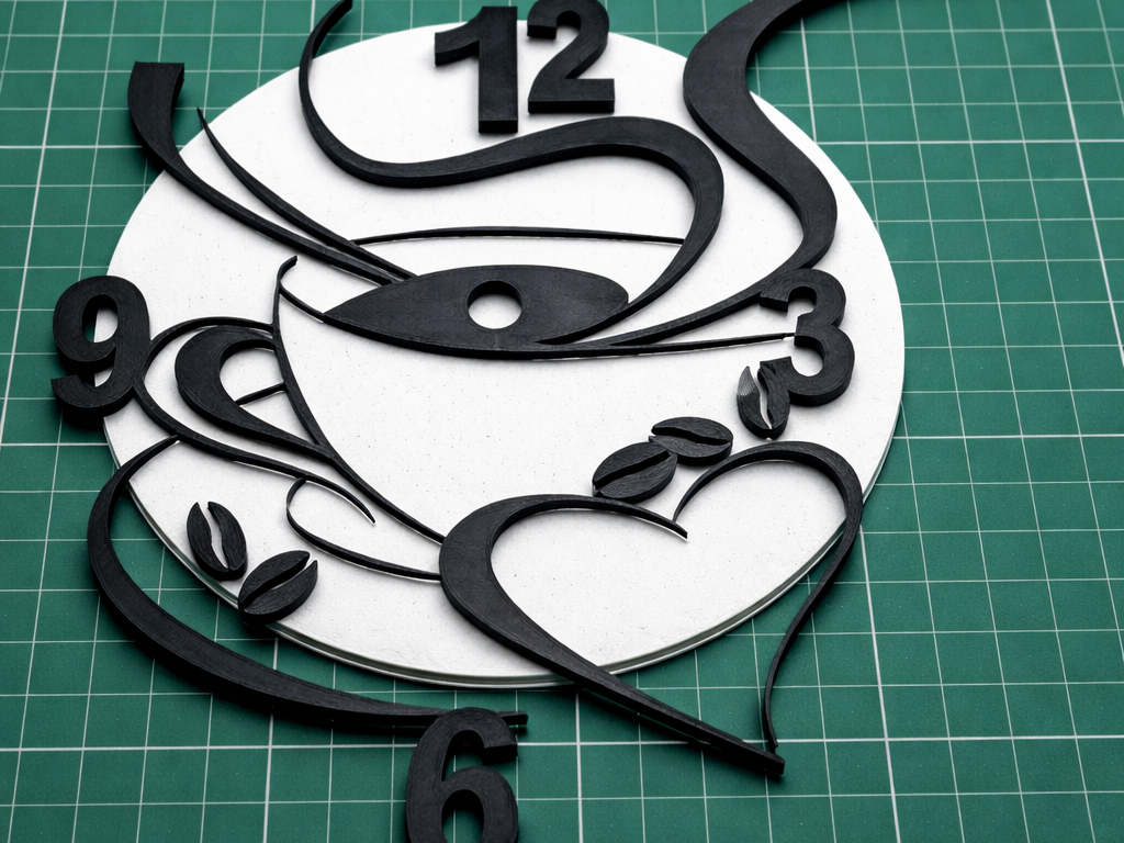 Coffee Time Wall Clock