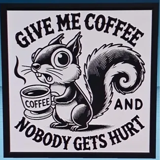 "Give me coffee" picture