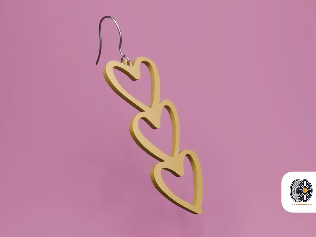 Drops of love | A valentine's day earring gift view 2
