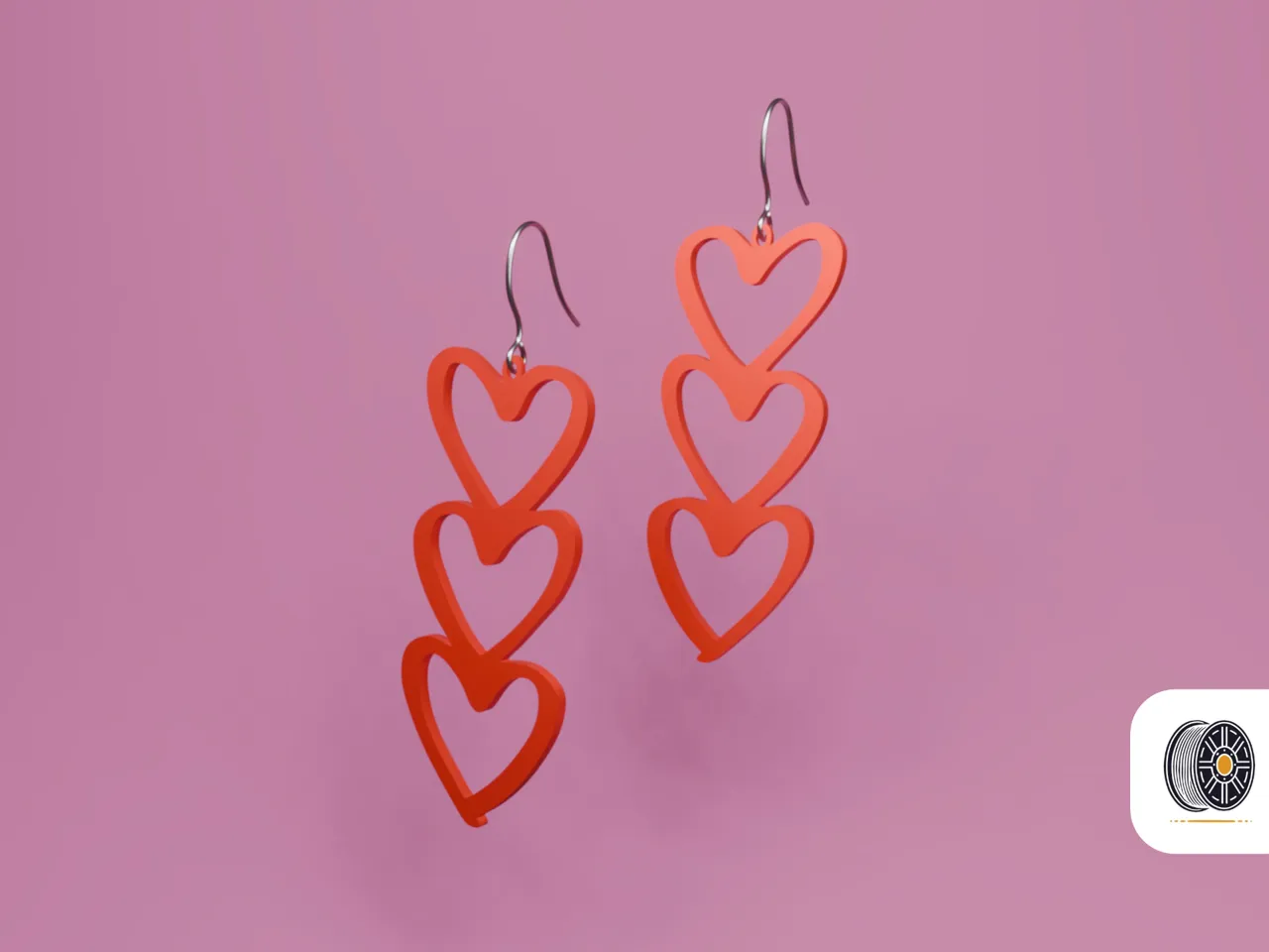 Drops of love | A valentine's day earring gift view 3