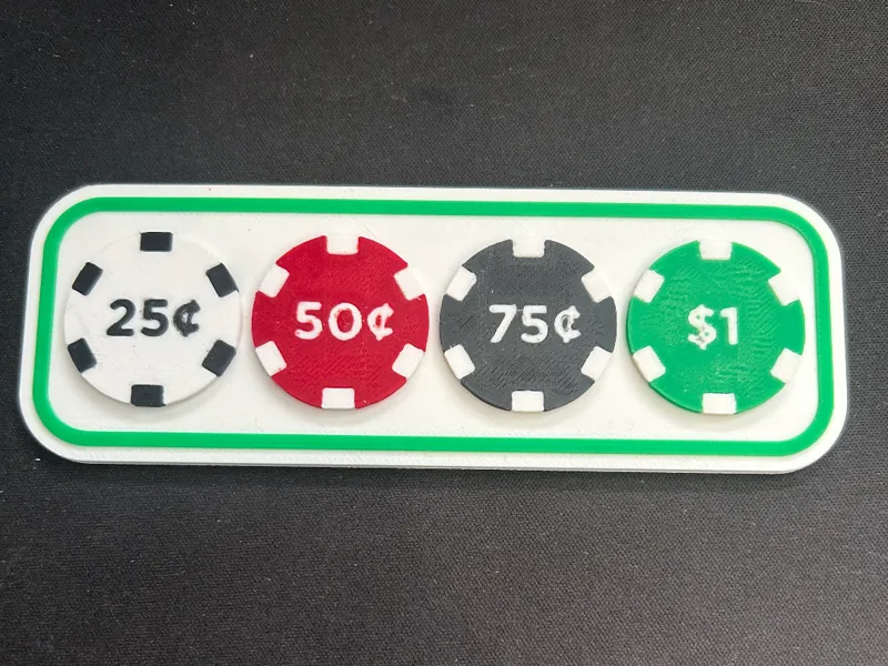 Poker Chip Value Sign