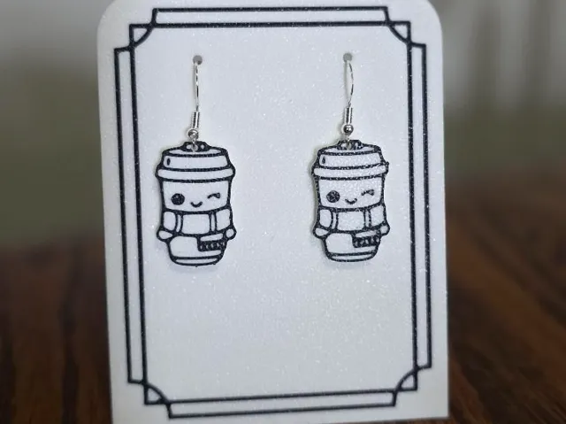 Kawaii Coffee Earrings