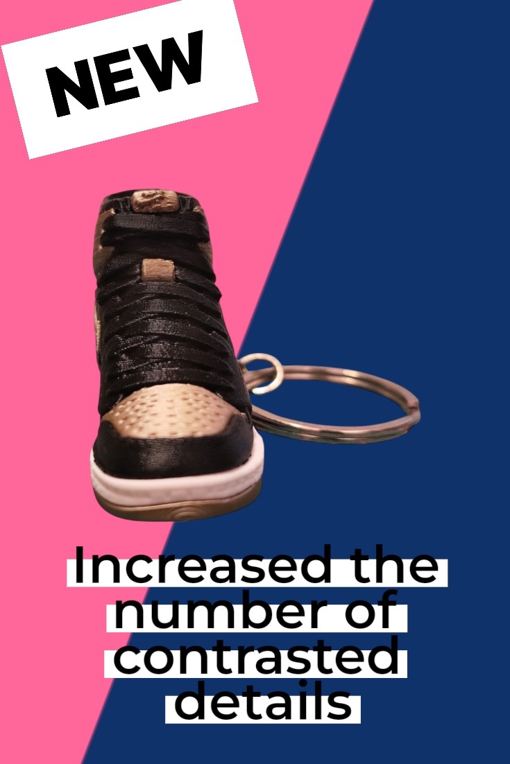NIKE AIR JORDAN 1 inspired KEYCHAIN (new version) - Free 3D Print