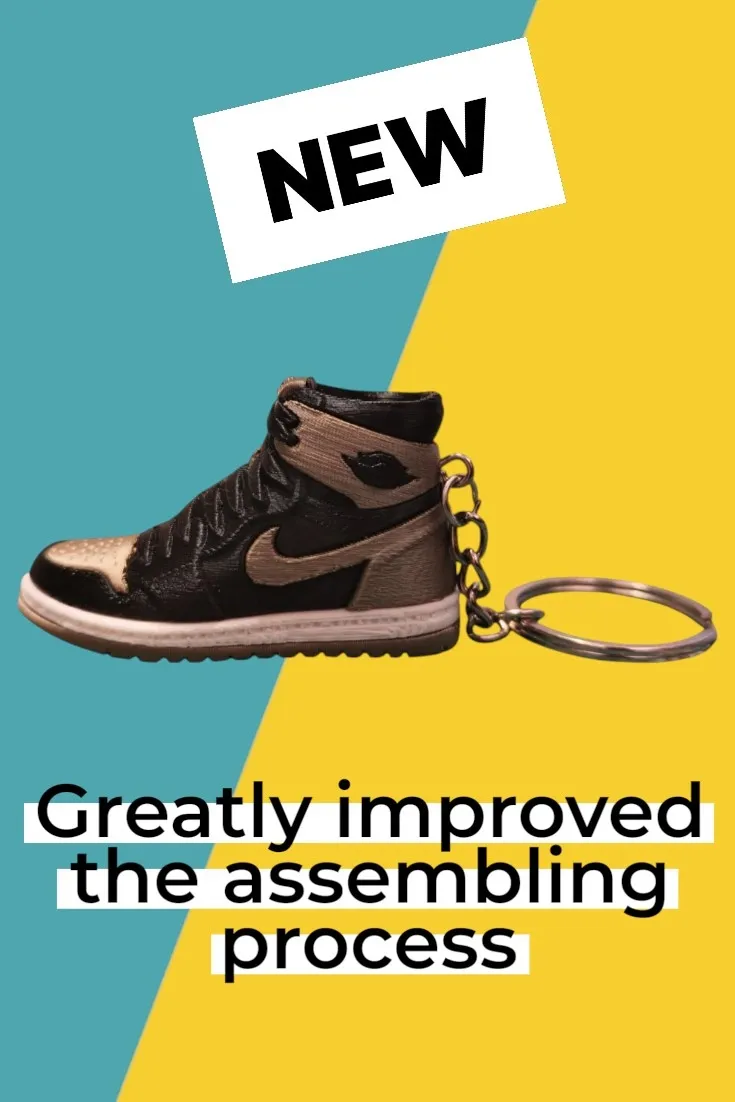 NIKE AIR JORDAN 1 inspired KEYCHAIN (new version) view 4