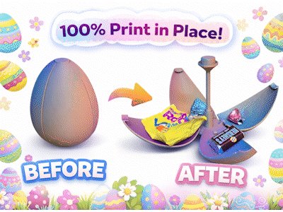 Print in Place - Mechanical Easter Egg