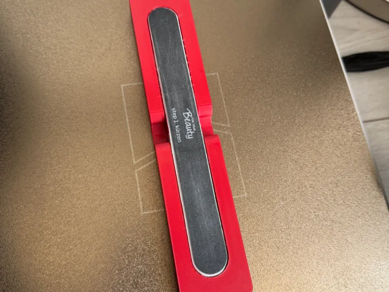 Nail file polisher holder for gridfinity