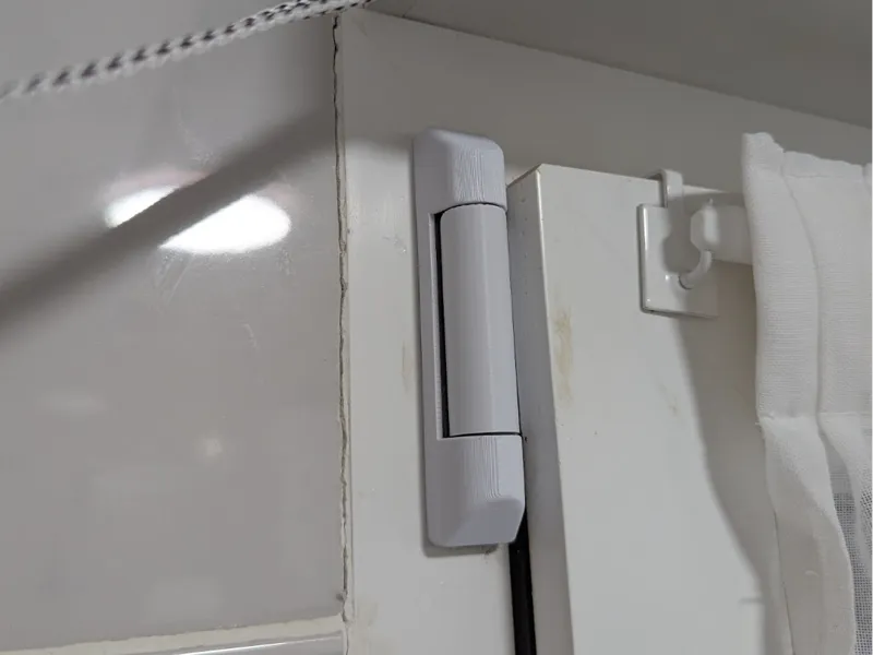 Top hinge cover for VHS brand PVC windows